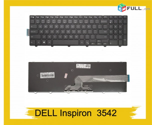 Keyboard Notebook Dell Inspiron 3542 клавиатура Ստեղնաշար stexnashar Նոր 