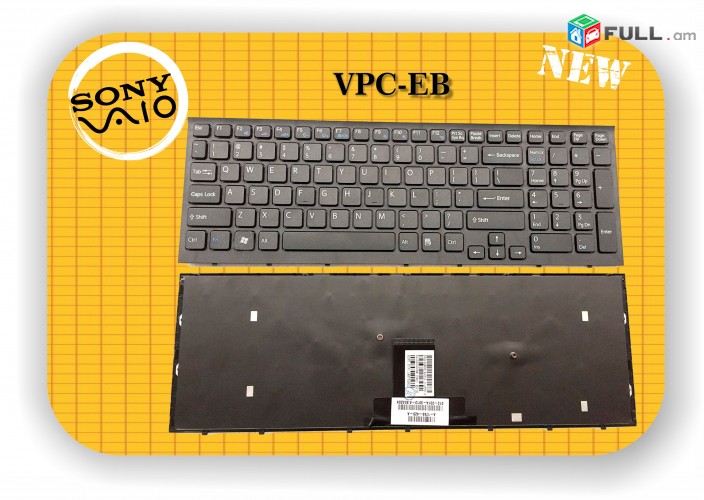 Sony VAIO Series VPC-EB Keyboard stexnashar ստեղնաշար notebooki klaviuatura