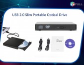 Slim Portable USB 2.0 Portable Optical Drive  Արտաքին  External DVD-Writer