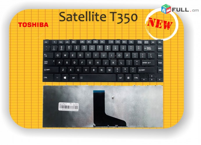 Toshiba  Satellite T350 Keyboard Notebook  L800D L805 L830 L835 L840 L845 P840 P845 C800 C840 C845 M800 M805 M840