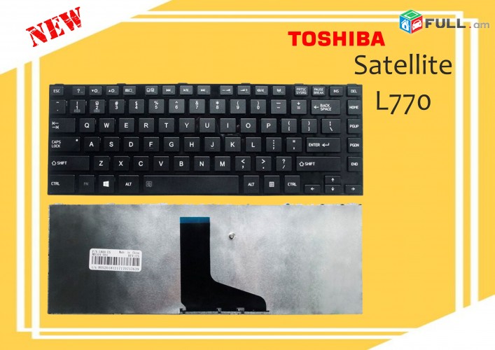 Keyboard Toshiba Satellite L770 Klaviatura notebooki 