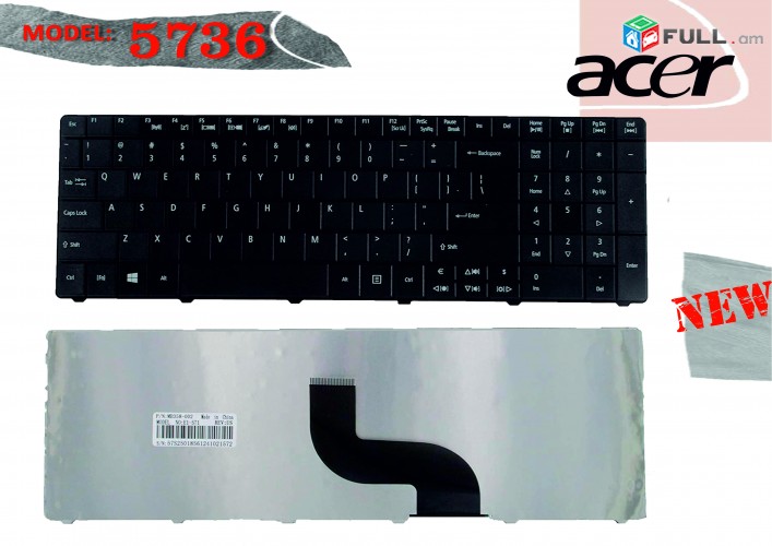 Notebook Keyboard Acer Aspire 5736 5736G  5736Z  5736Z-4460 5736Z-4790