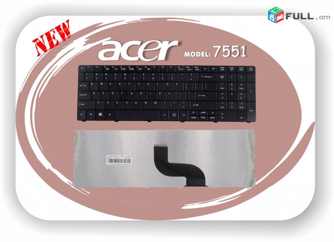 NEW Acer 7551 Notebook Keyboard   Aspire 7551G Series