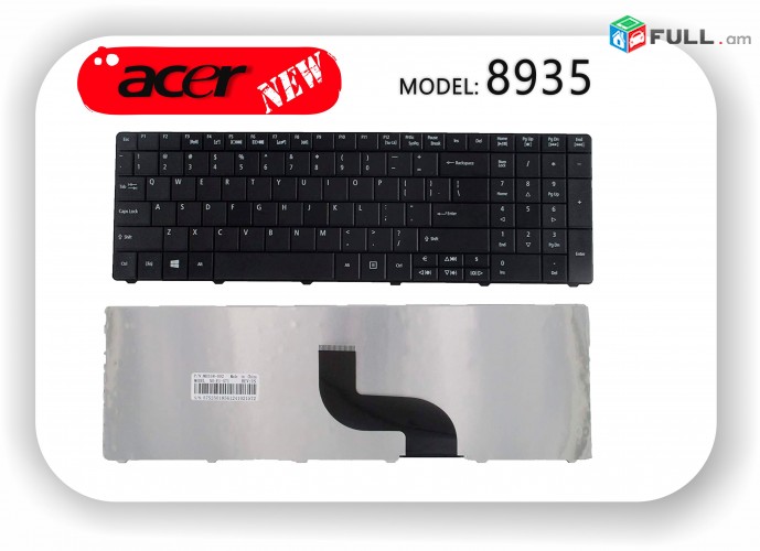 Keyboard ACER 8935  8935G  Nore klaviatura stexnashar
