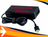 Lenovo 20v4.5A (USB) նոր, բարձրորակ նոթբուքի սնուցման սարք charger adapter