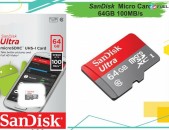SanDisk  64Gb microSDXC, Class 10, 320 x карта памяти адаптер на SD Չիպ 