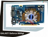 VIDEO CARD 8600gt 1gb Ddr2/128bit GALAXY Geforce