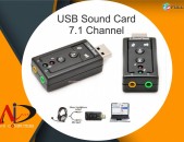 USB Sound Card 7.1 Channel Audio Sound Card նոր