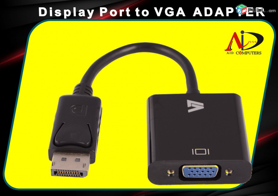 Display port to vga adapter convertor