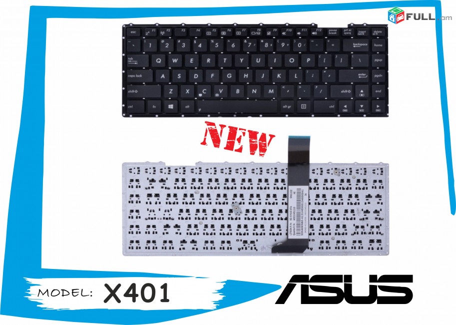 Notebook keyboard for Asus X401 X401A X401U X401A A450 x450 y481 klav