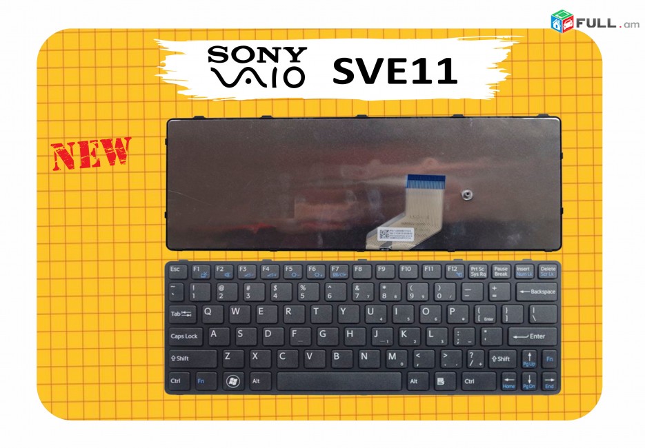 Notebook keyboard sony vaio sve11 sve13fxb SVE1113M1EB SVE111B11L stexnashar klaviatura