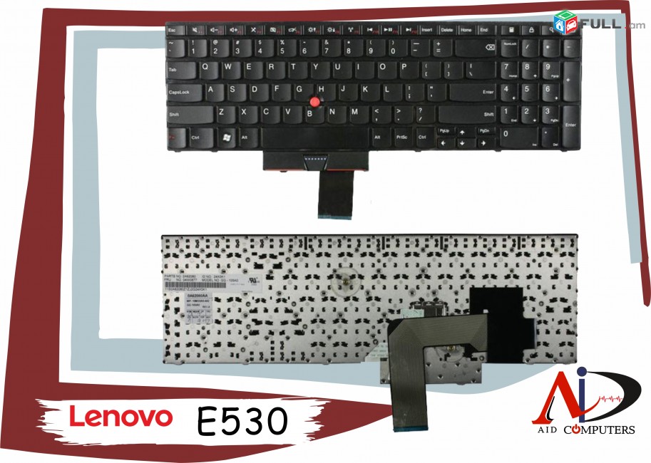 Lenovo ThinkPad E530 E530C E535 E545 keyboard Клавиатура klaviatura