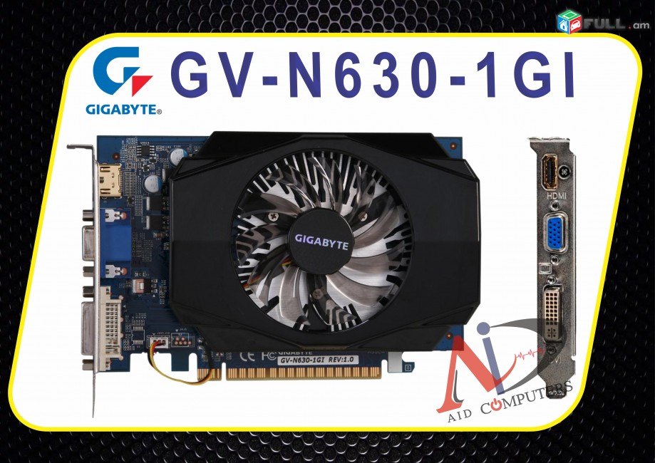 Gigabyte gt630 1gb 128bit videocarder nvidia ddr3 Vidokart