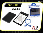 Notebook Portable Hard Drive HDD 320GB Պատյանը HAYSENSER USB3.0 (ՆՈՐ Է) vinch