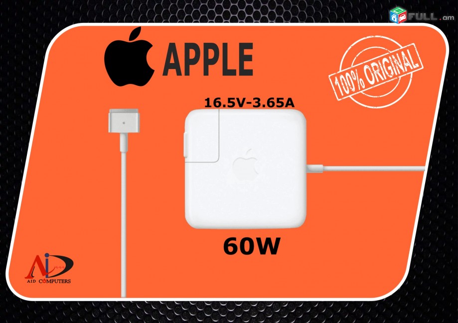 MacBook magsafe2 60w (T Pin) 100% ORIGINAL zaryadhsnik Apple charger zariadnik