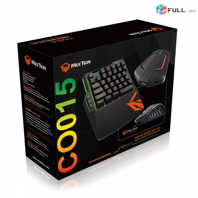 Gaming Combo Co015 MeeTion ps4 Console gaming kits 4in1ստեղնաշար /մուկ / գորգ /լիցքավորիչ