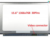 15.6" Led Slim 30Pin HD 1366x768 No Bracket Notebook Screen Նոթբուքի էկրան
