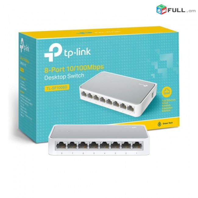 Ցանցային բաժանարար Switch TP-Link TL-SF 1008D 8 Port Коммутатор