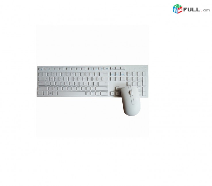 Անլար kb Dell KM 636 клавиатура + мышь Ստեղնաշար KB Dell KM 636 Wireless Combo White