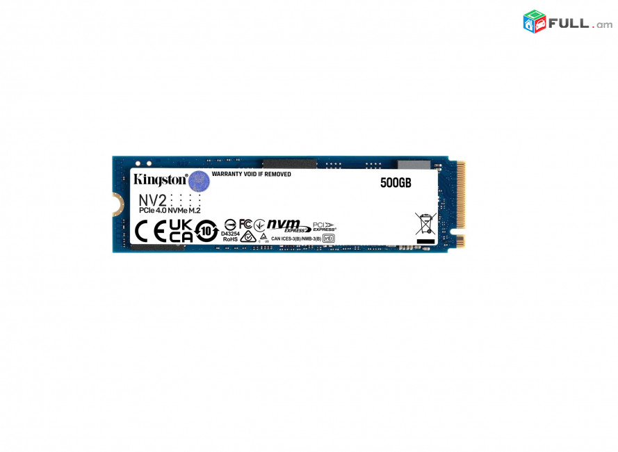 Կոշտ սկավառակ Kingston SSD NV2 500GB M. 2 2280 NVMe PCIe Gen 4.0 x4 (SNV2S/500G) SSD накопитель