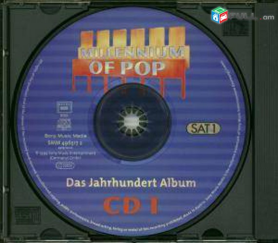 CD x 2 սկավառակներ - MILLENNIUM OF POP - օրիգինալ տարբեր ալբոմներ