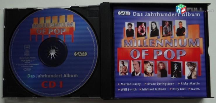 CD x 2 սկավառակներ - MILLENNIUM OF POP - օրիգինալ տարբեր ալբոմներ