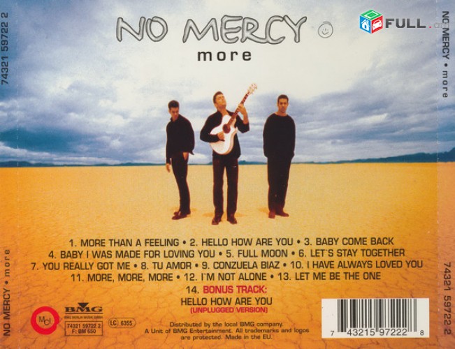 CD սկավառակներ NO MERCY – More - օրիգինալ տարբեր տեսակի ալբոմներ
