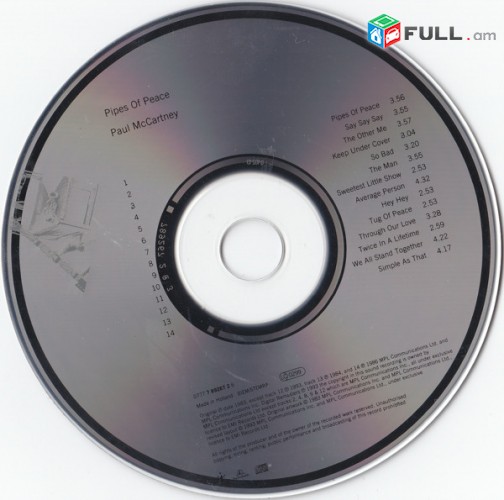 CD սկավառակներ PAUL McCARTNEY (6) - օրիգինալ տարբեր տեսակի ալբոմներ