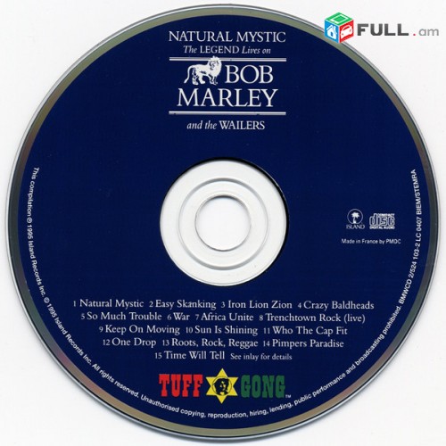 CD սկավառակներ The BOB MARLEY (1) - օրիգինալ տարբեր տեսակի ալբոմներ