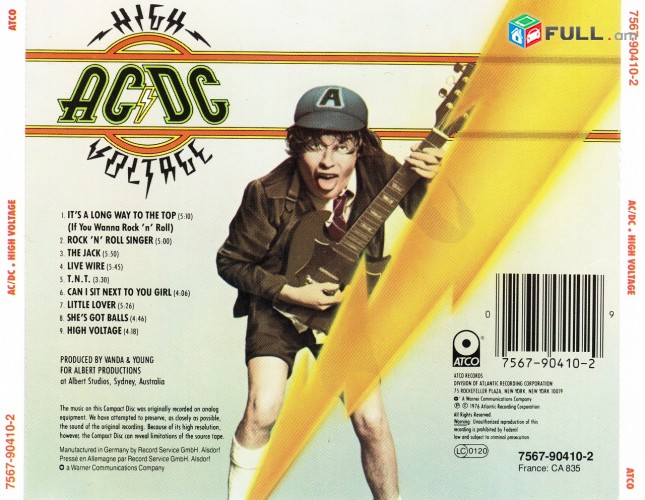 CD սկավառակներ AC / DC - օրիգինալ տարբեր տեսակի ալբոմներ