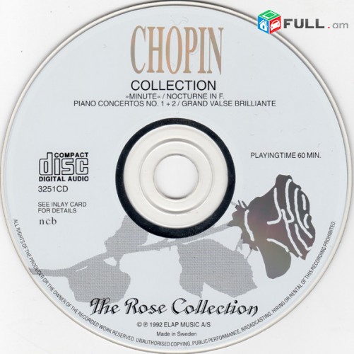 CD սկավառակներ CHOPIN – Collection - օրիգինալ տարբեր տեսակի ալբոմներ