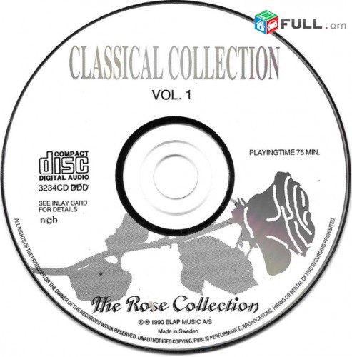 CD սկավառակներ CLASSICAL COLLECTION Vol. 1 - օրիգինալ տարբեր տեսակի ալբոմներ