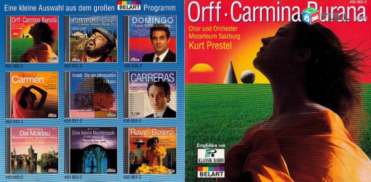 CD սկավառակներ ORFF, CHOR UND ORCHESTER - օրիգինալ տարբեր ալբոմներ
