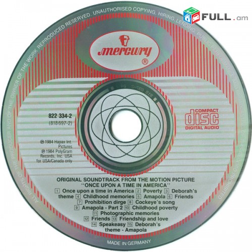 CD սկավառակներ ENNIO MORRICONE - օրիգինալ տարբեր տեսակի ալբոմներ