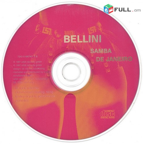 CD սկավառակներ BELLINI - օրիգինալ տարբեր տեսակի ալբոմներ
