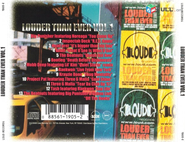CD սկավառակներ LOUD RECORDS - օրիգինալ տարբեր տեսակի ալբոմներ