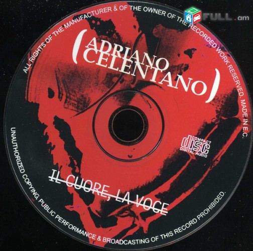 CD սկավառակներ ADRIANO CELENTANO - օրիգինալ տարբեր տեսակի ալբոմներ