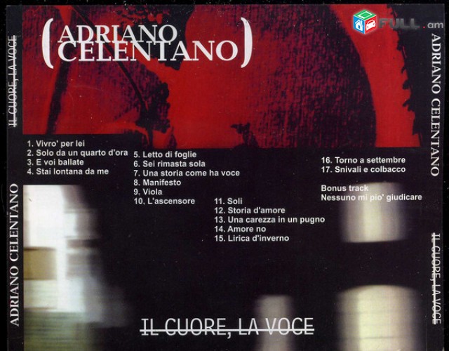 CD սկավառակներ ADRIANO CELENTANO - օրիգինալ տարբեր տեսակի ալբոմներ