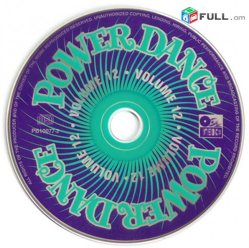 CD սկավառակներ POWER DANCE vol. 12 - օրիգինալ տարբեր տեսակի ալբոմներ