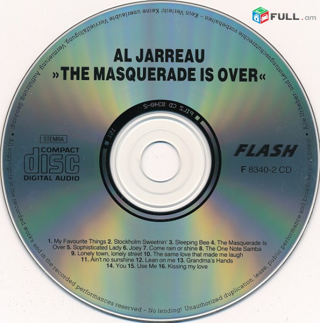 CD սկավառակներ AL JARREAU - օրիգինալ տարբեր տեսակի ալբոմներ