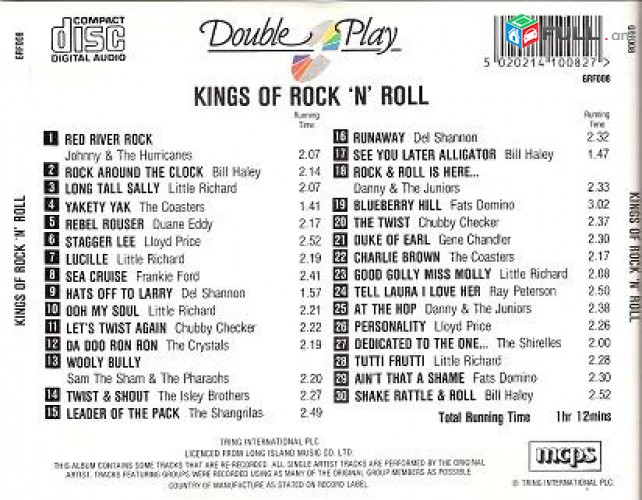CD սկավառակներ KINGS OF ROCK N ROLL - օրիգինալ տարբեր տեսակի ալբոմներ