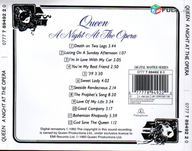 CD սկավառակներ QUEEN (2) օրիգինալ տարբեր տեսակի ալբոմներ