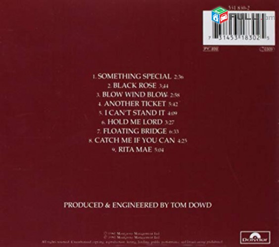 CD սկավառակներ ERIC CLAPTON (2) - օրիգինալ տարբեր տեսակի ալբոմներ
