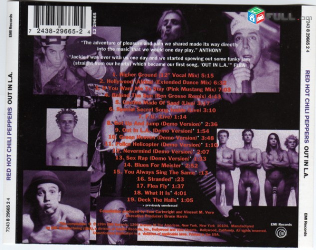 CD սկավառակներ Red Hot Chili Peppers - օրիգինալ տարբեր տեսակի ալբոմներ