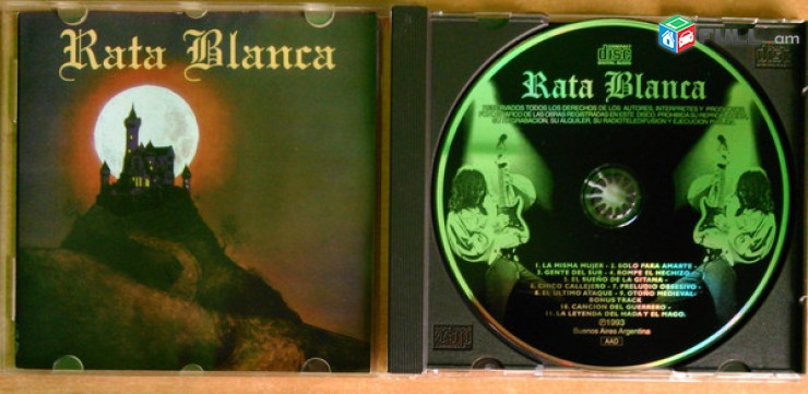 CD սկավառակներ RATA BLANCA - օրիգինալ տարբեր տեսակի ալբոմներ