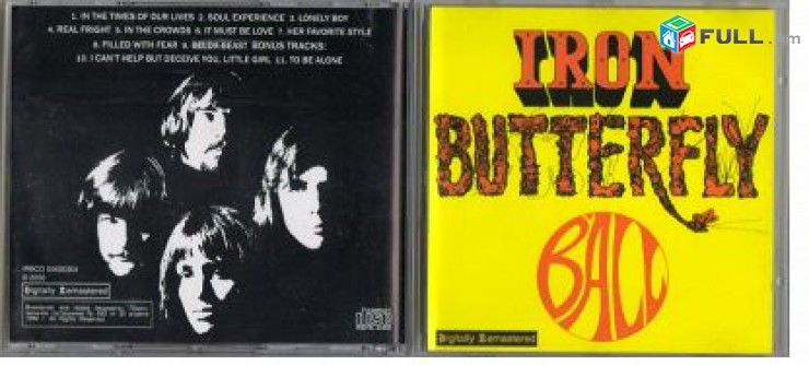 CD սկավառակներ IRON BUTTERFLY - Ball - օրիգինալ տարբեր տեսակի ալբոմներ