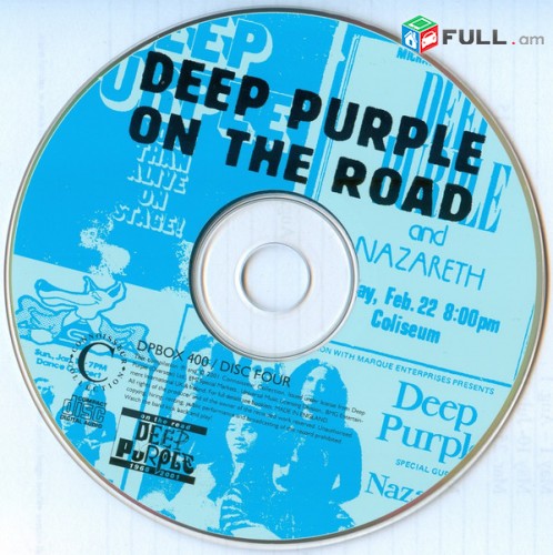 CD x 4 սկավառակներ DEEP PURPLE (5) - օրիգինալ տարբեր տեսակի ալբոմներ