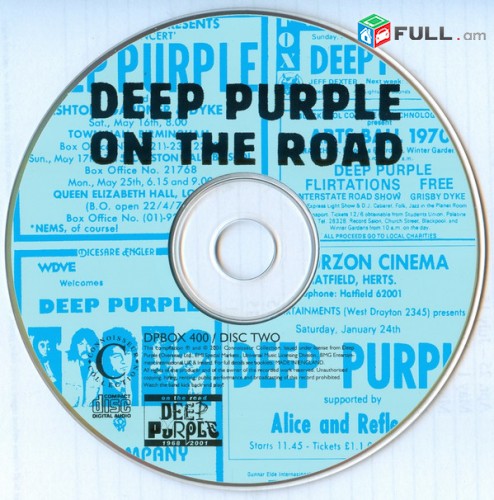 CD x 4 սկավառակներ DEEP PURPLE (5) - օրիգինալ տարբեր տեսակի ալբոմներ