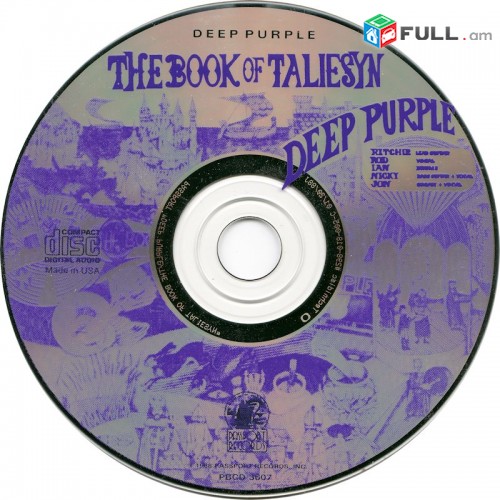 CD սկավառակներ DEEP PURPLE (11) - օրիգինալ տարբեր տեսակի ալբոմներ