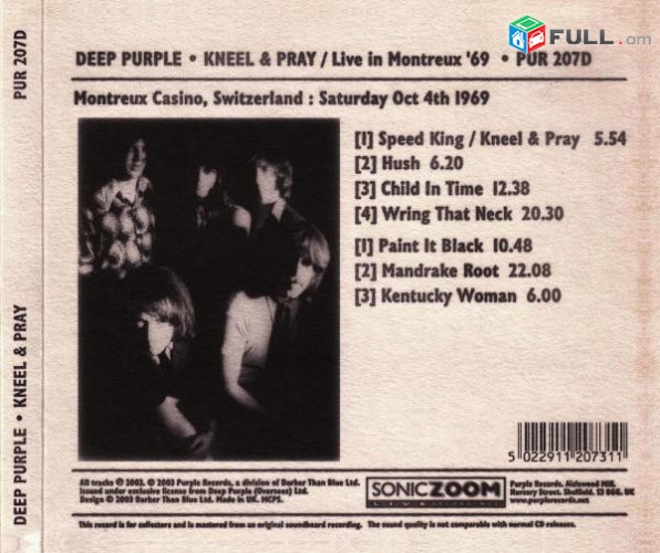 CD x 2 սկավառակներ DEEP PURPLE (20) - օրիգինալ տարբեր տեսակի ալբոմներ